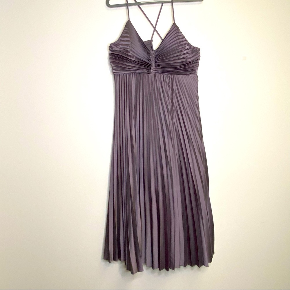 Banana republic dress metallic lilac